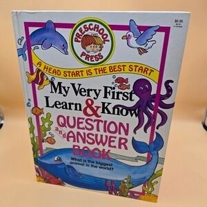 Vintage 1986 Preschool Press My Very First Learn & Know Question and Answer Book